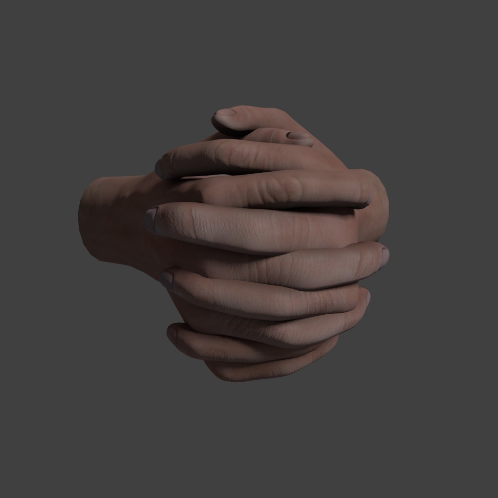 Hands (Textured + Simple Rig) preview image 2